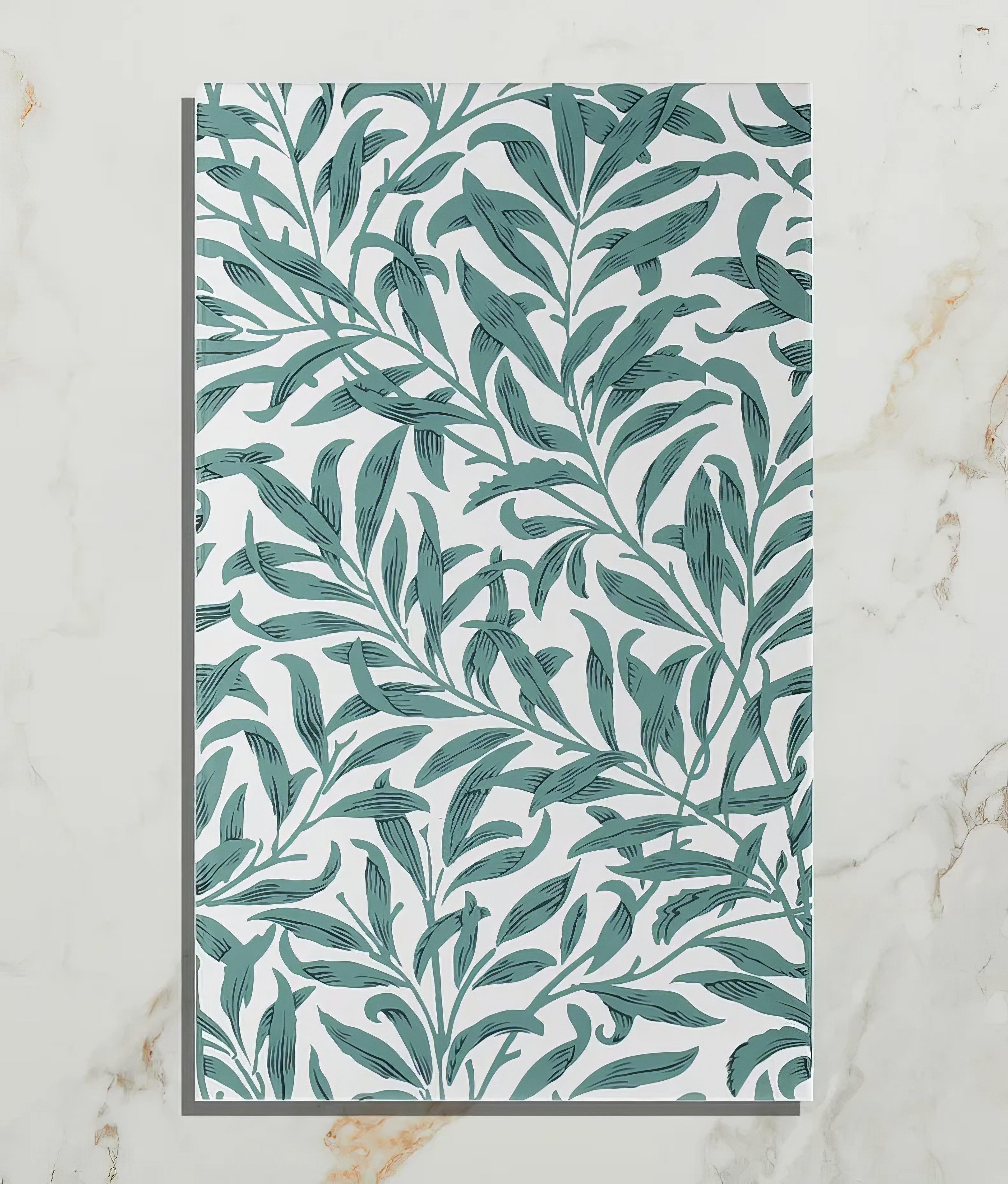 Silk Screen Ceramic Willow Cottage Teal - Hyperion Tiles
