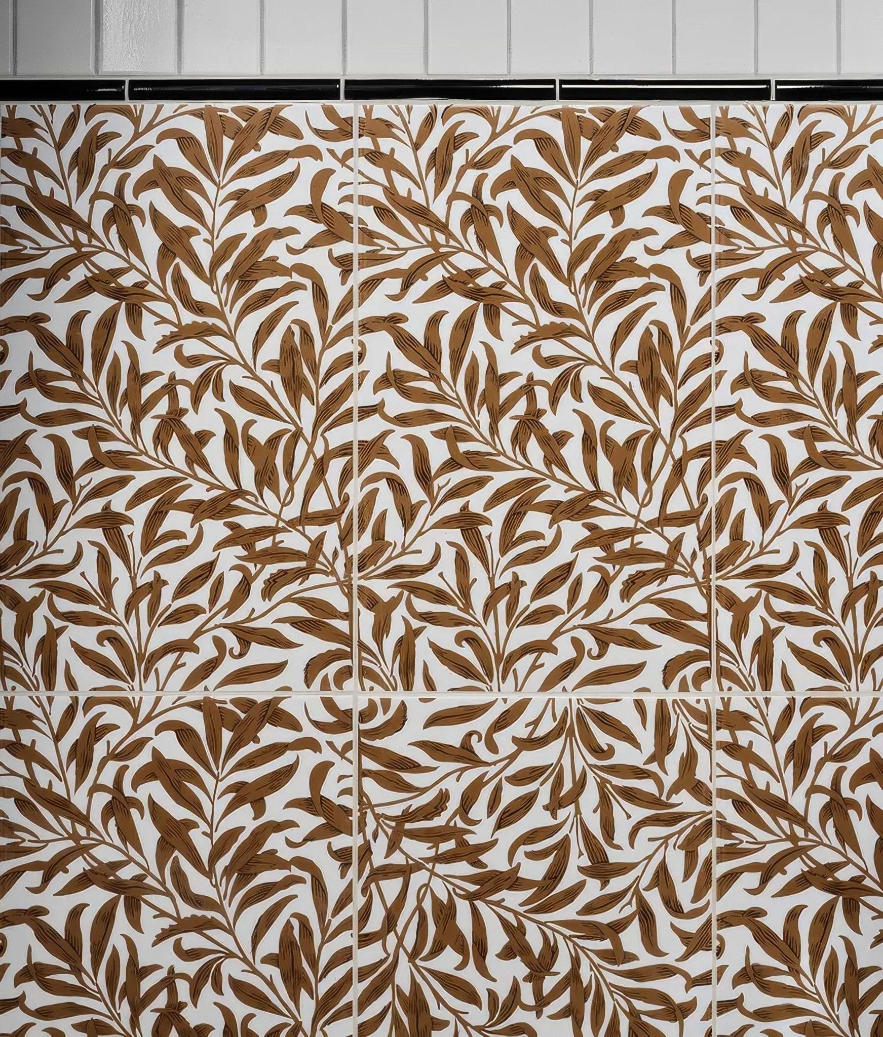 Silk Screen Ceramic Willow Cottage Tobacco - Hyperion Tiles