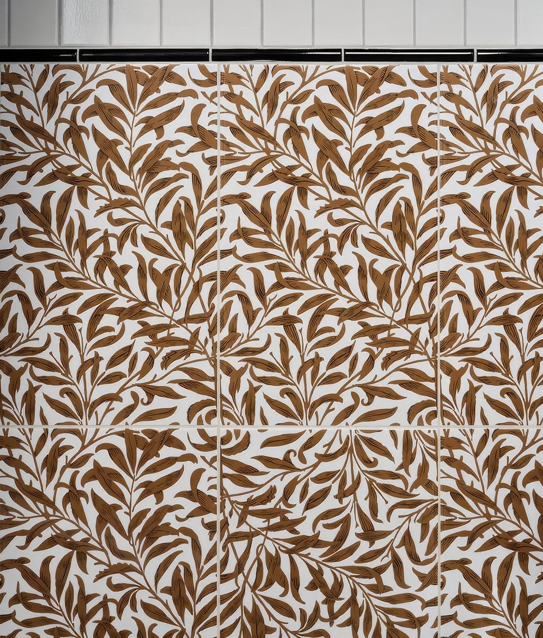 Silk Screen Ceramic Willow Cottage Tobacco - Hyperion Tiles