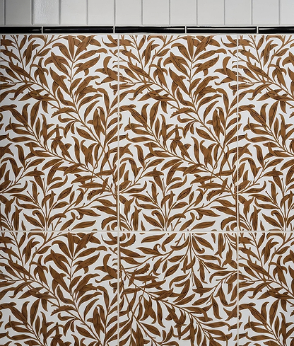 Silk Screen Ceramic Willow Cottage Tobacco - Hyperion Tiles