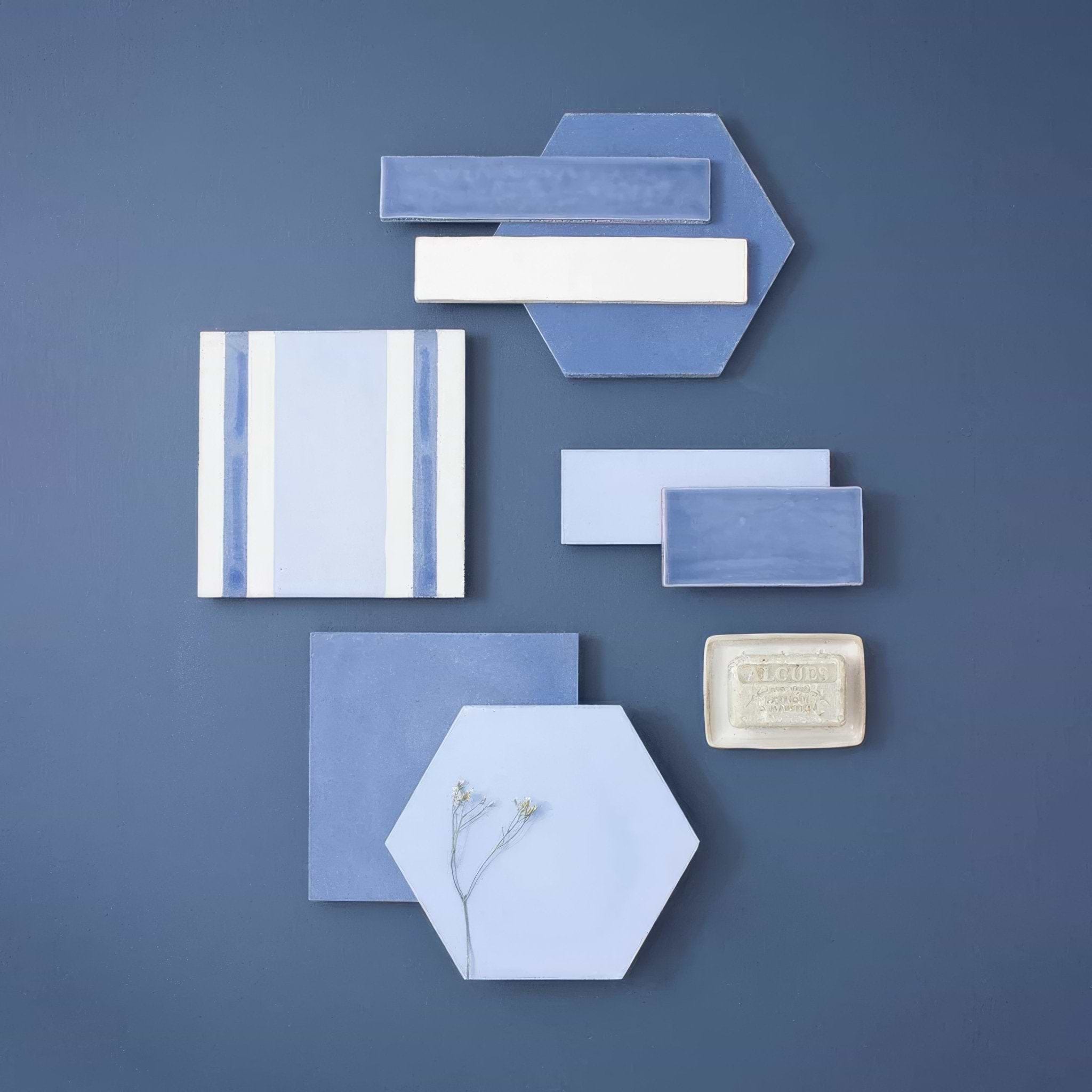 Skinny Navy Metro Tile - Hyperion Tiles