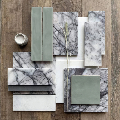 Fennel Glazed Skinny Metro Tile By Hyperion Tiles
