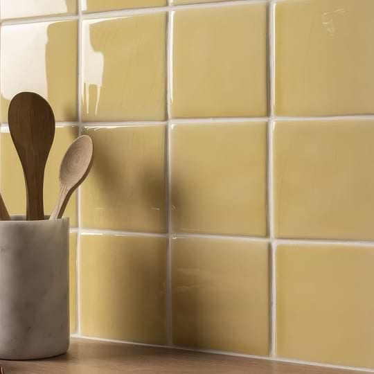 Yellow Bathroom And Kitchen Wall Tiles