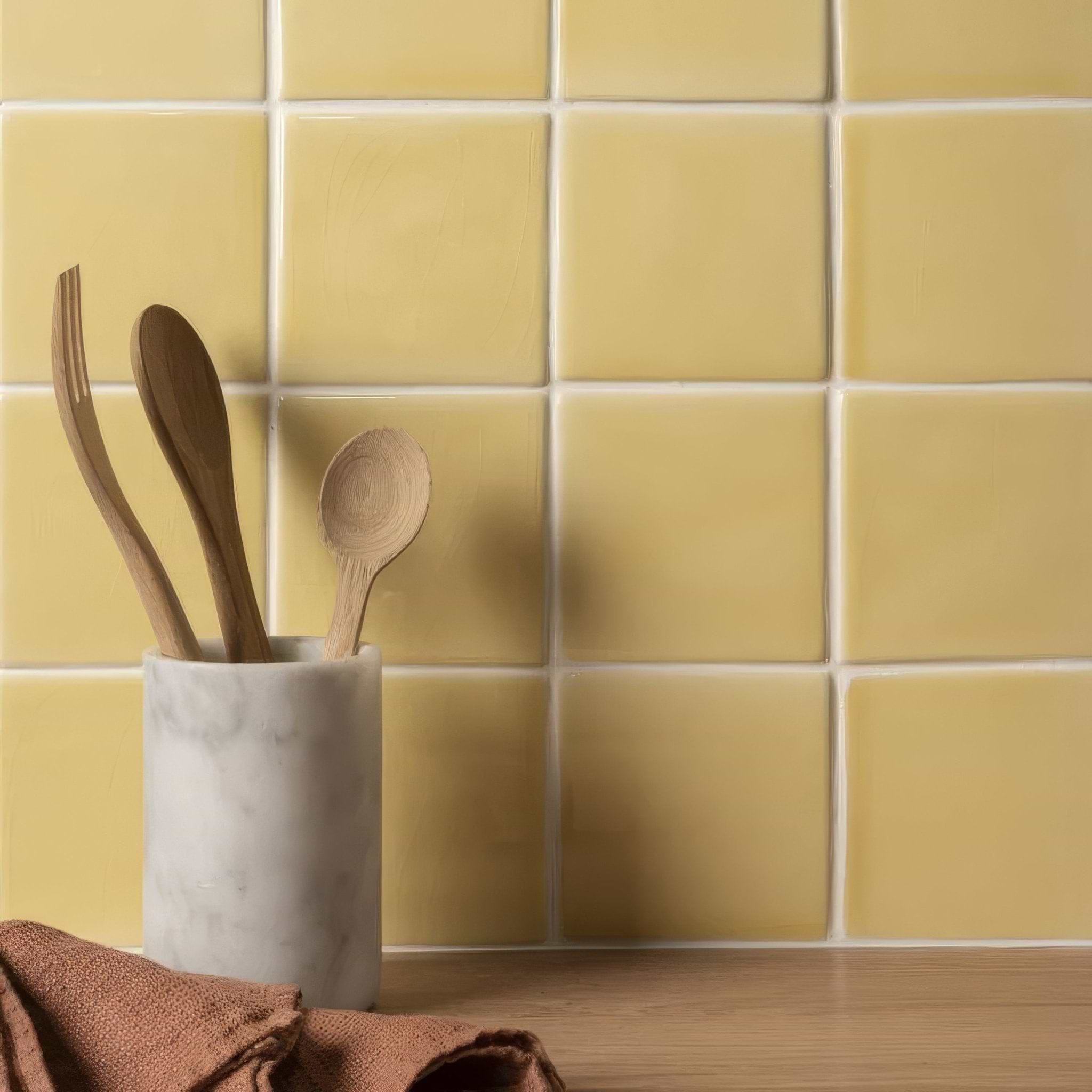 Soft Yellow Field Tile - Hyperion Tiles