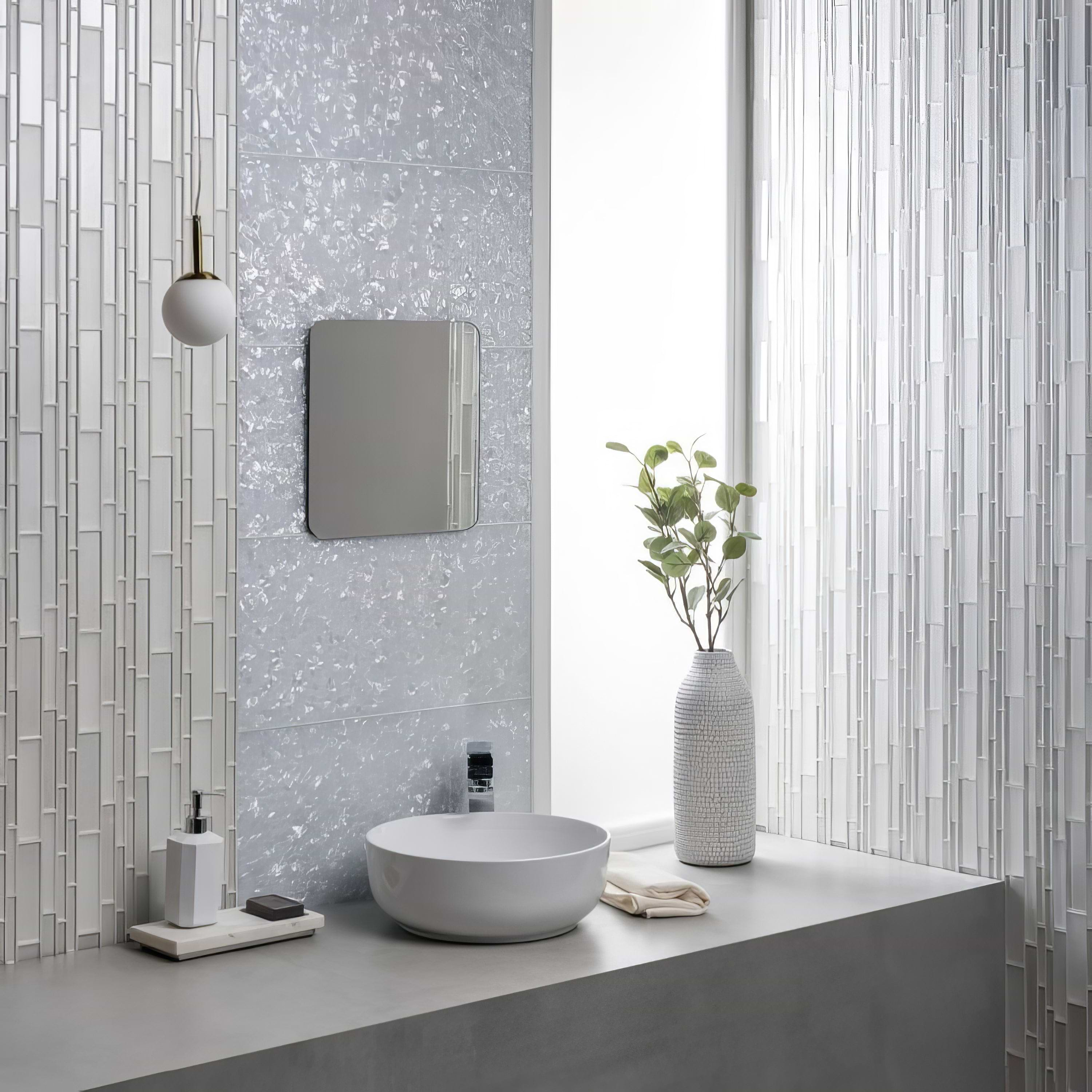 Arctic Crushed Pearl Decorative Glass - Hyperion Tiles