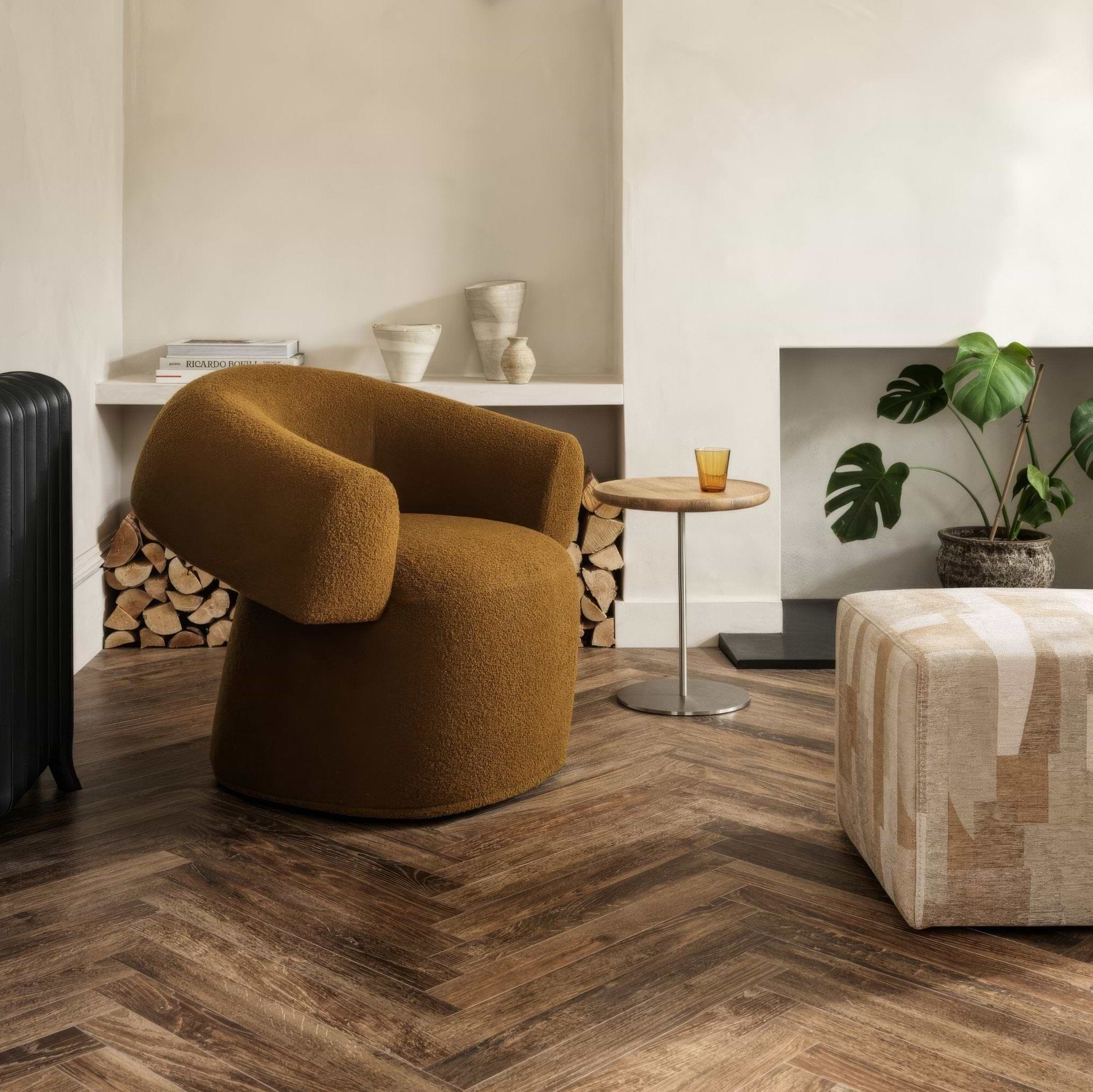 Southwold Walnut Herringbone - Hyperion Tiles
