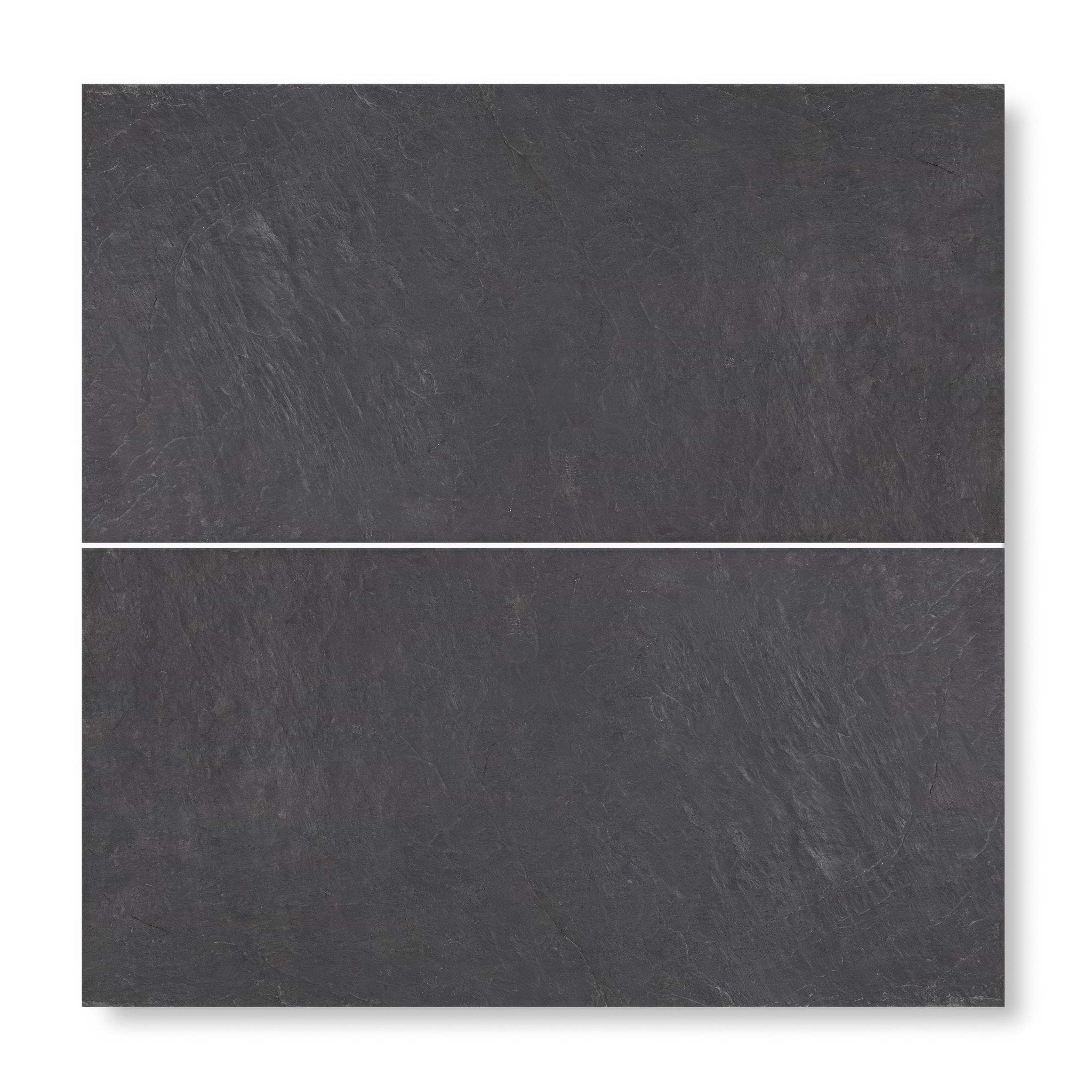 Spanish Black 25 x 40 Chipped Edge, Riven - Hyperion Tiles