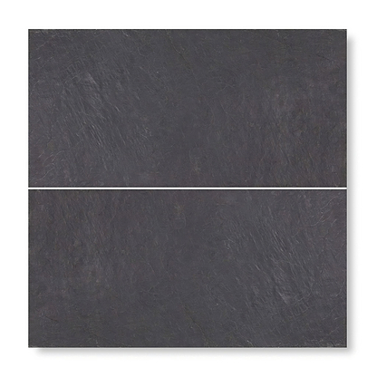 Spanish Black 25 x 40 Chipped Edge, Riven - Hyperion Tiles