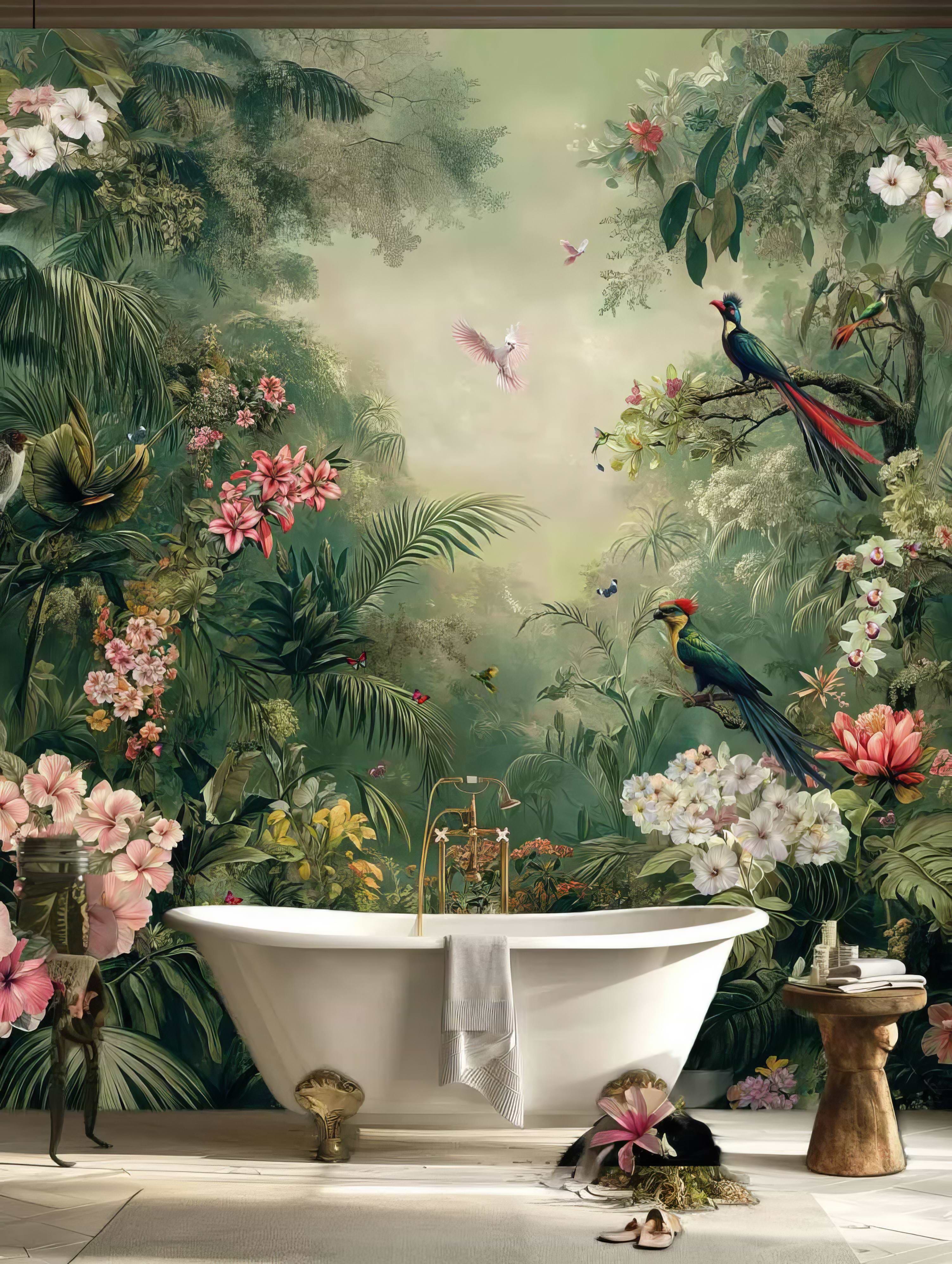 Shower Panel Tropical Rainforest By Hyperion Tiles