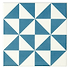 St Malo Blue on Brilliant White - Hyperion Tiles