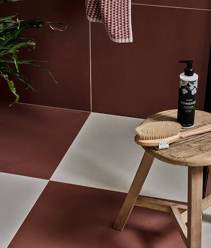 Stucco Porcelain Textured Red - Hyperion Tiles