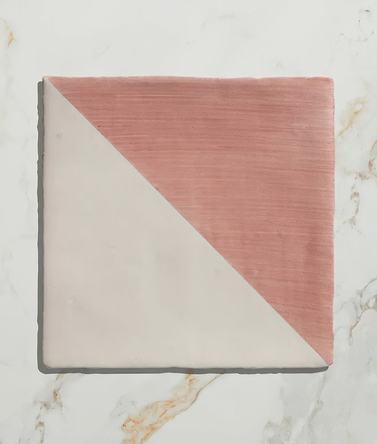 Studio Jamboree Handpainted Ceramic Coral Tri - Hyperion Tiles