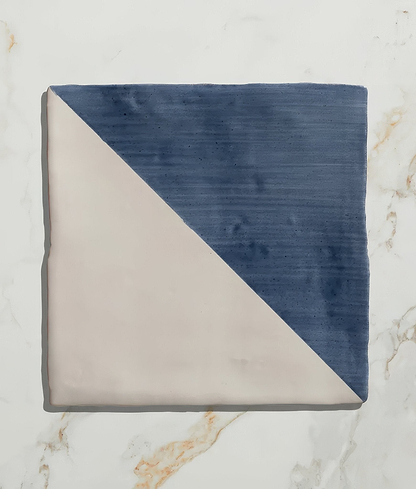 Studio Jamboree Handpainted Ceramic Denim Tri - Hyperion Tiles