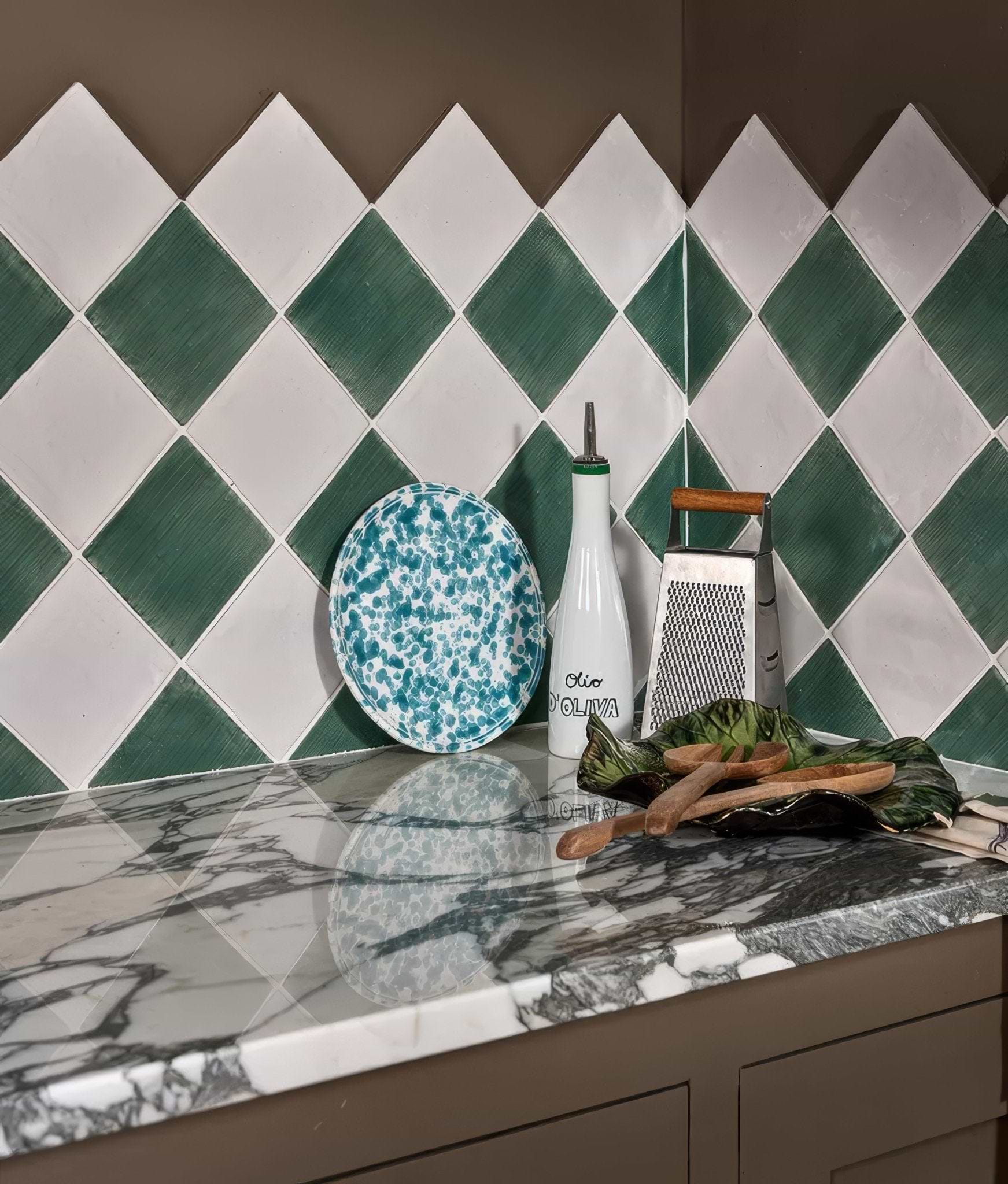 Studio Jamboree Handpainted Ceramic Thyme Field - Hyperion Tiles