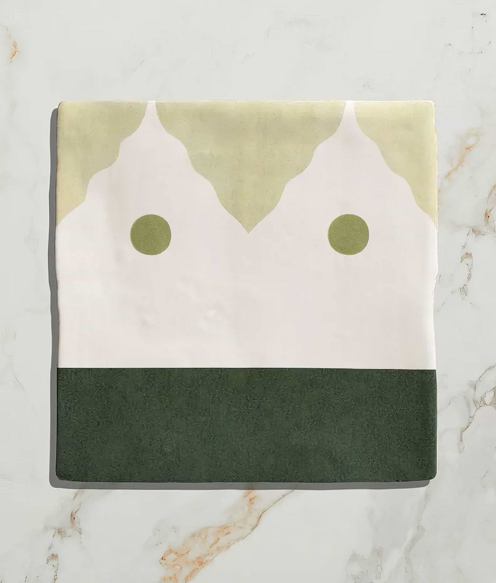 Studio Minaret Green Dot Ceramic - Hyperion Tiles