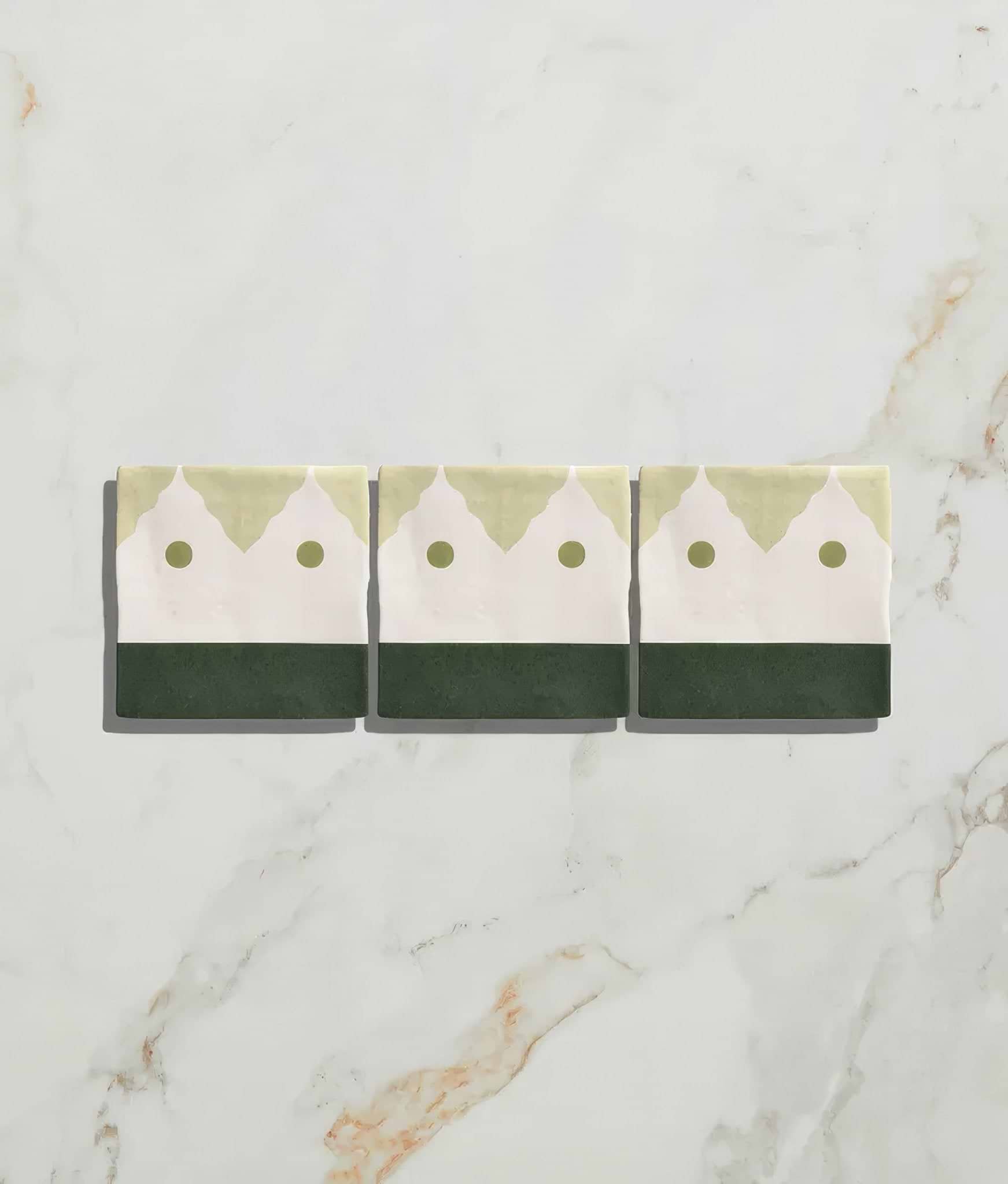 Studio Minaret Green Dot Ceramic - Hyperion Tiles