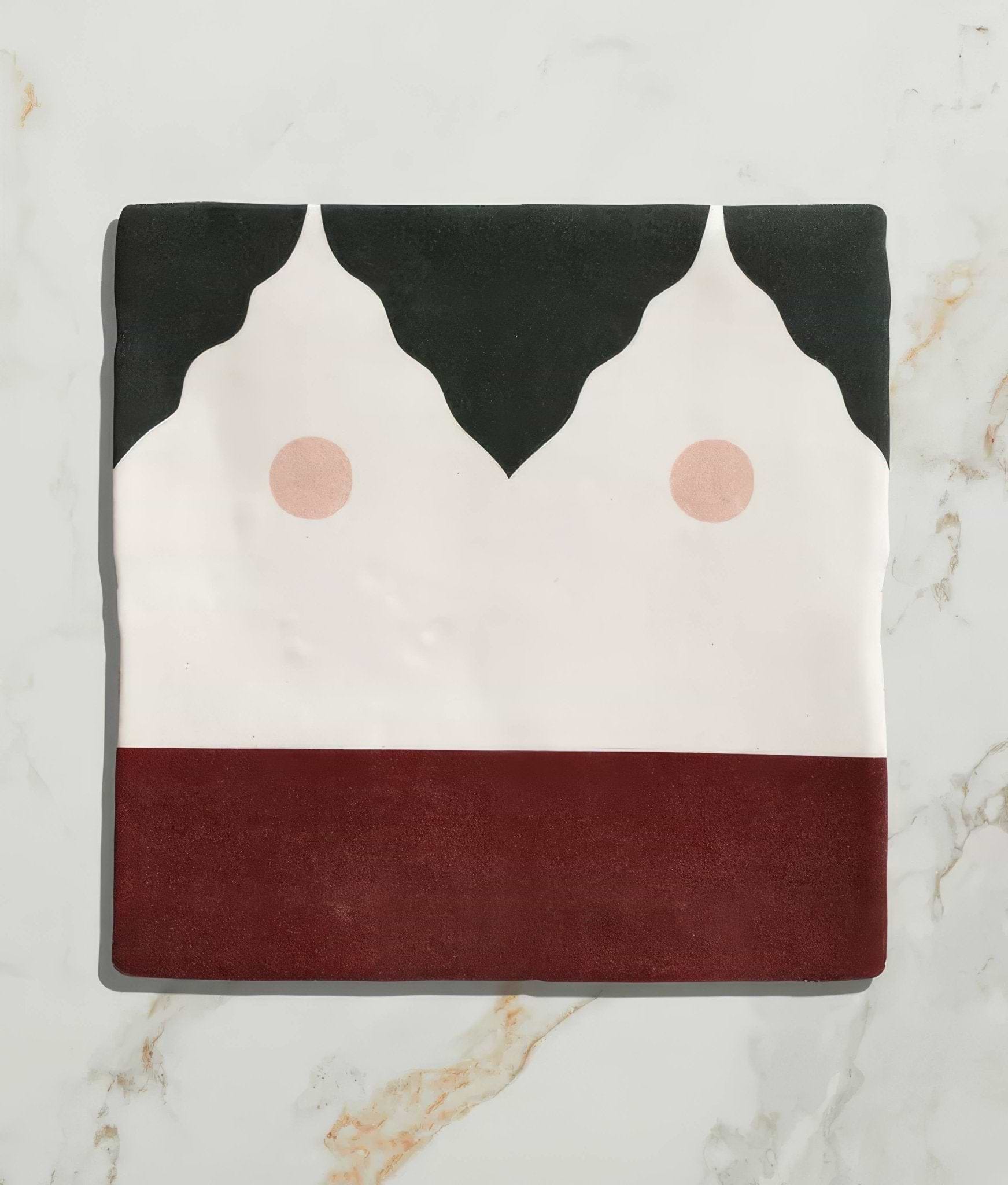 Studio Minaret Pink Dot Ceramic - Hyperion Tiles