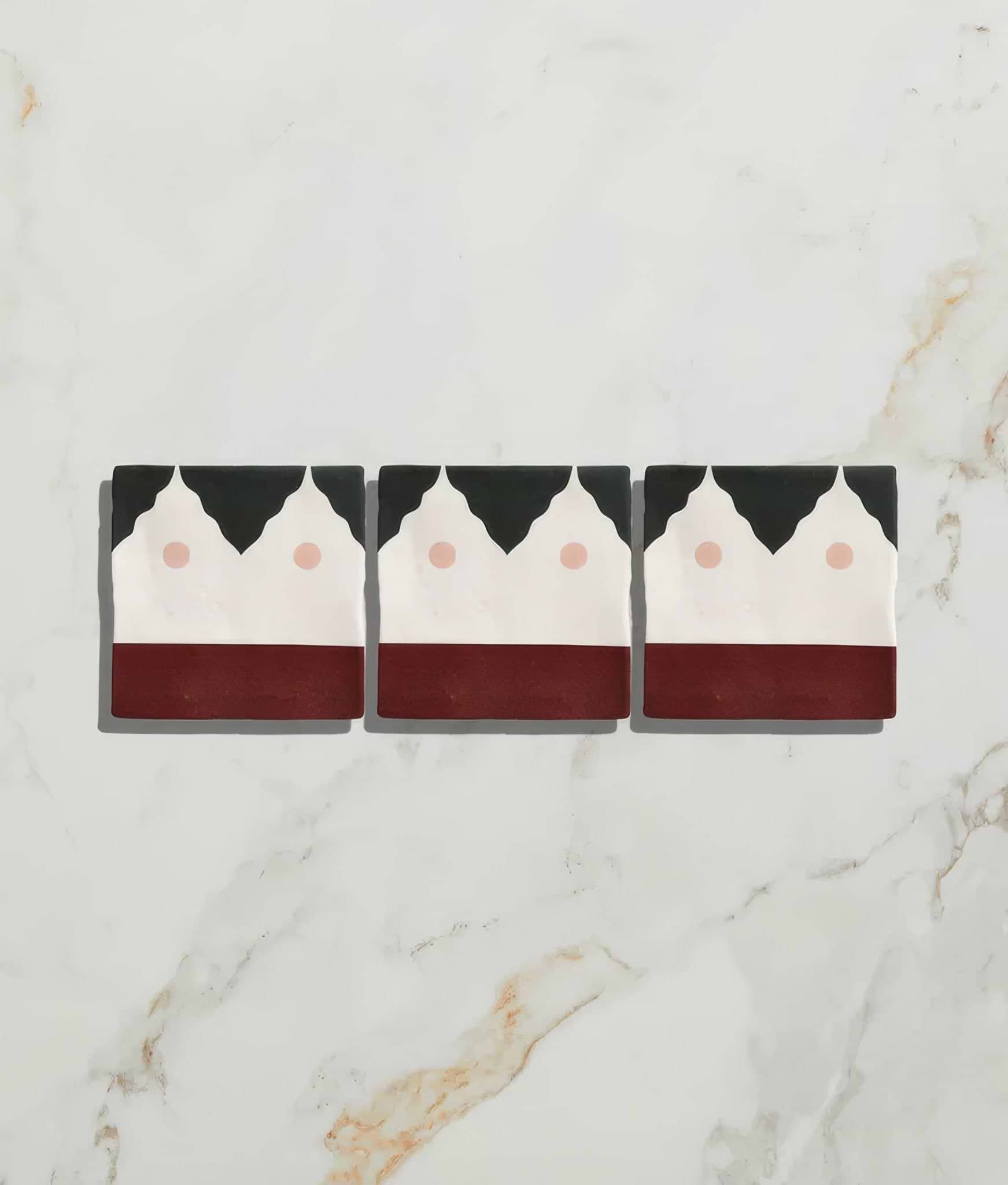 Studio Minaret Pink Dot Ceramic - Hyperion Tiles
