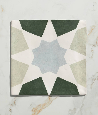 Studio Souk Blue Star Ceramic - Hyperion Tiles