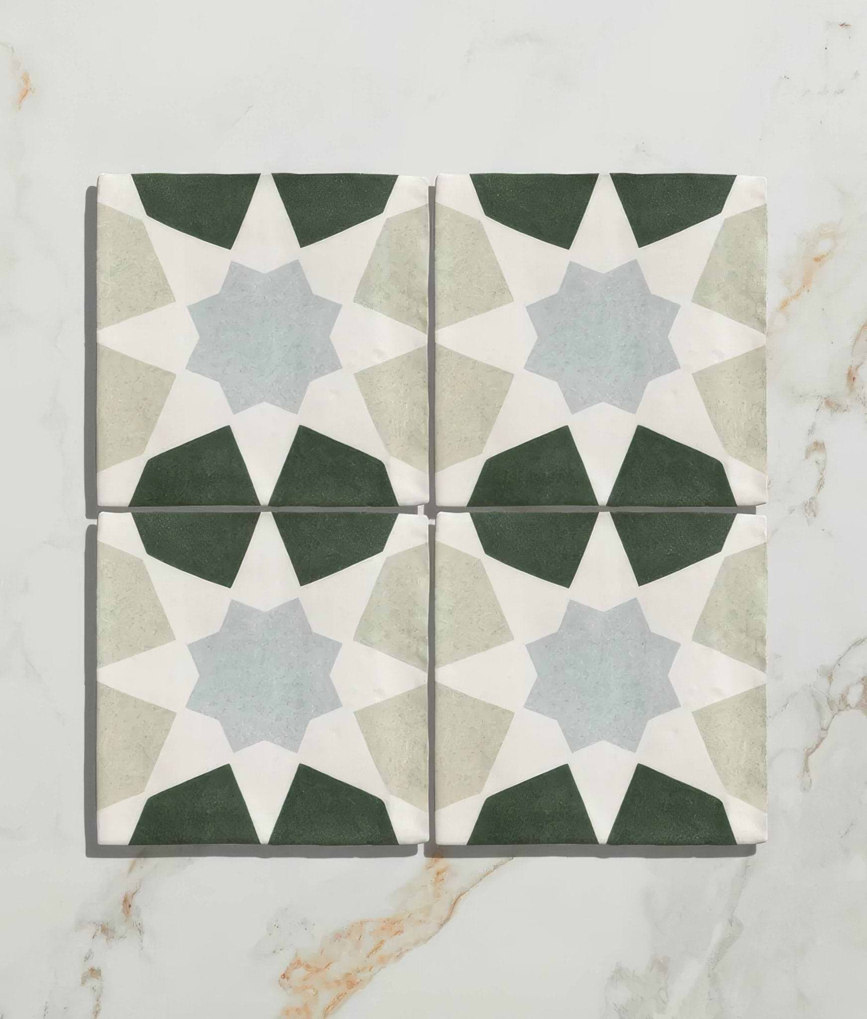 Studio Souk Blue Star Ceramic - Hyperion Tiles