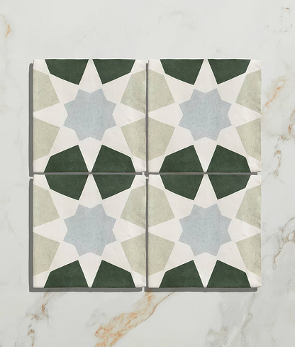 Studio Souk Blue Star Ceramic - Hyperion Tiles