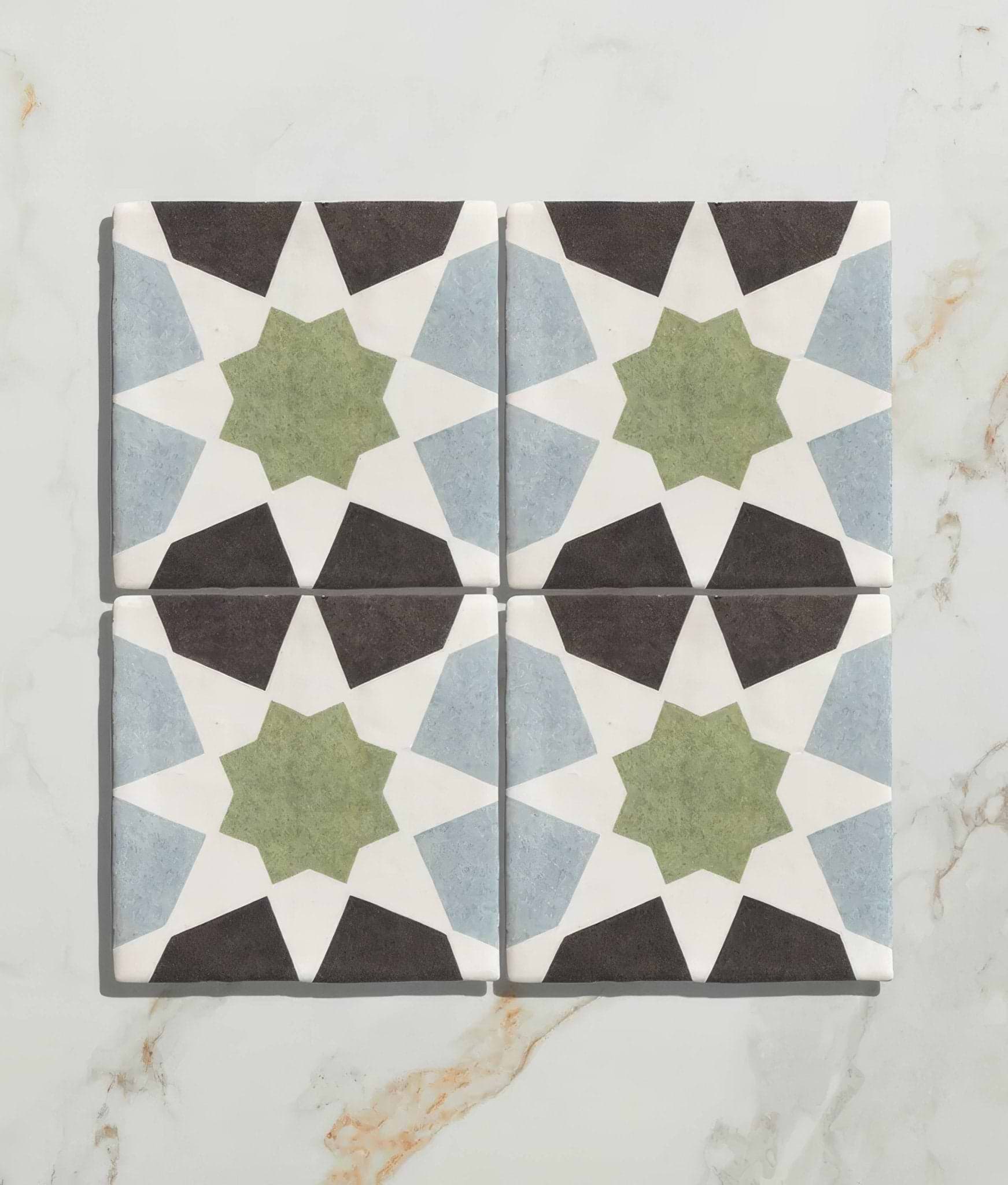 Studio Souk Green Star Ceramic - Hyperion Tiles