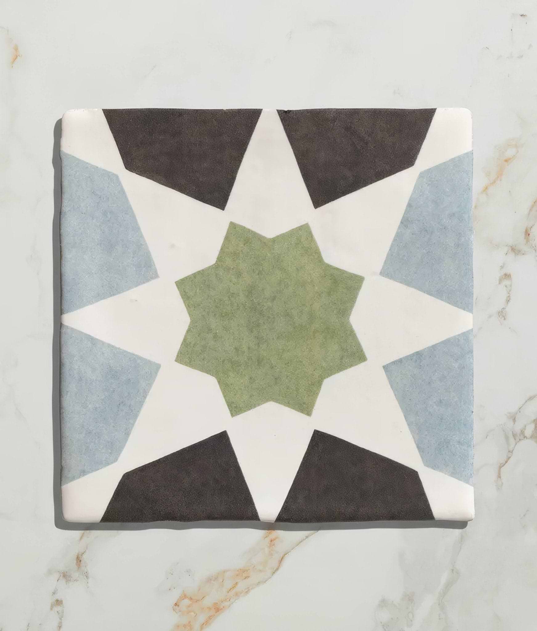 Studio Souk Green Star Ceramic - Hyperion Tiles
