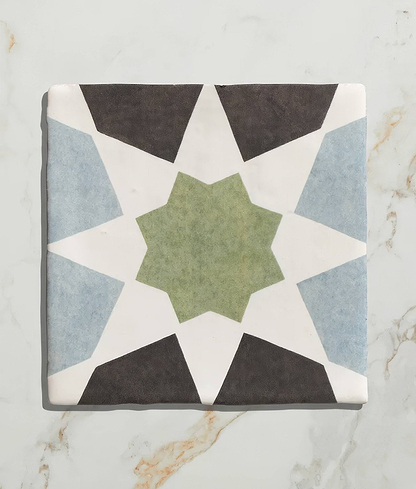 Studio Souk Green Star Ceramic - Hyperion Tiles