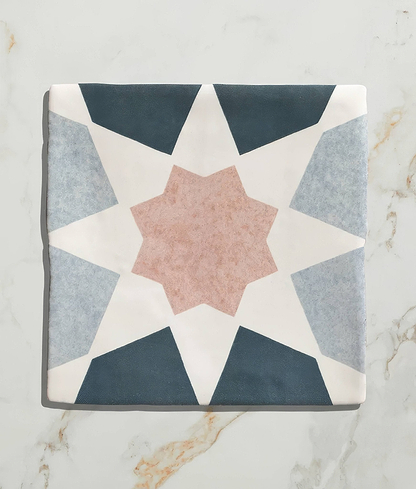 Studio Souk Pink Star Ceramic - Hyperion Tiles