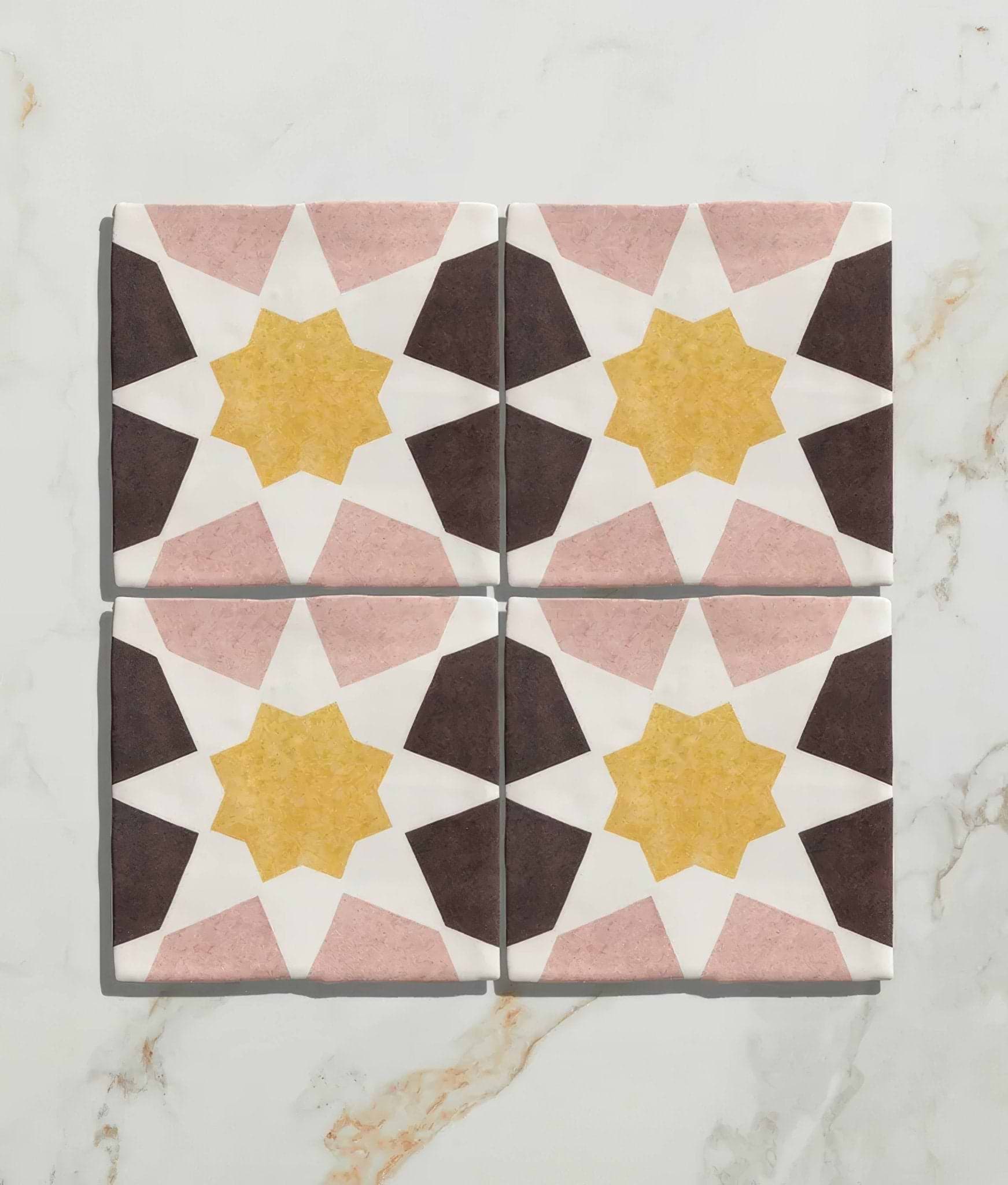 Studio Souk yellow Star Ceramic - Hyperion Tiles
