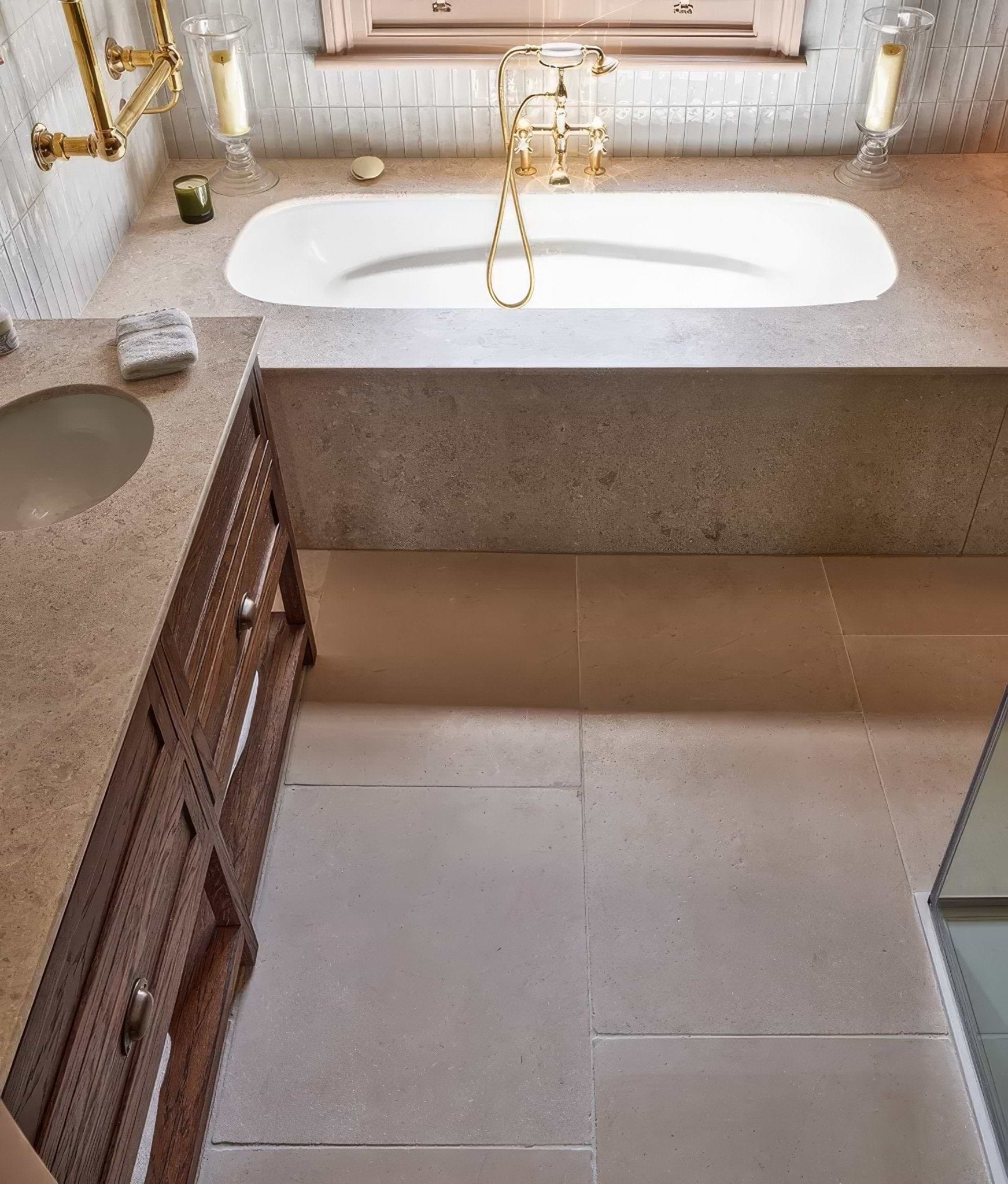 Swanage Limestone Tumbled Finish - Hyperion Tiles