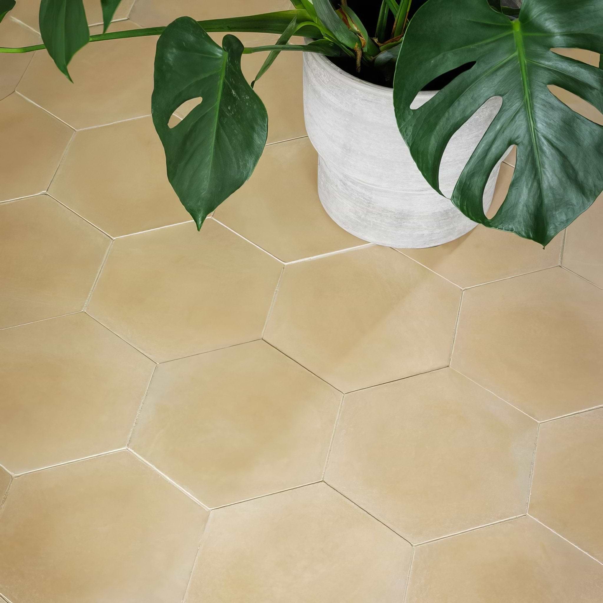Sweet Yellow Hexagonal Tile - Hyperion Tiles