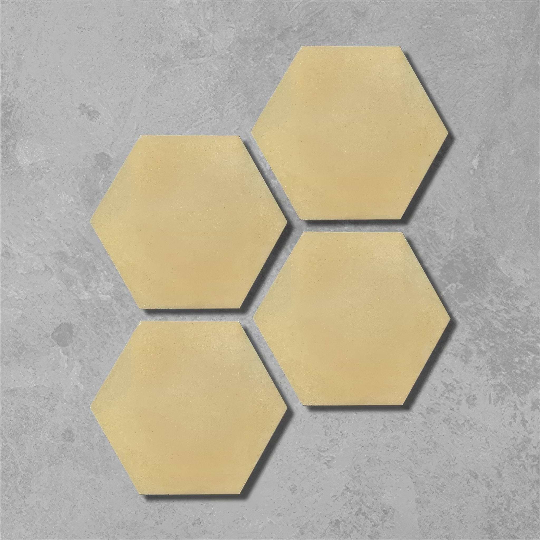 Sweet Yellow Hexagonal Tile - Hyperion Tiles