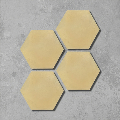 Sweet Yellow Hexagonal Tile - Hyperion Tiles