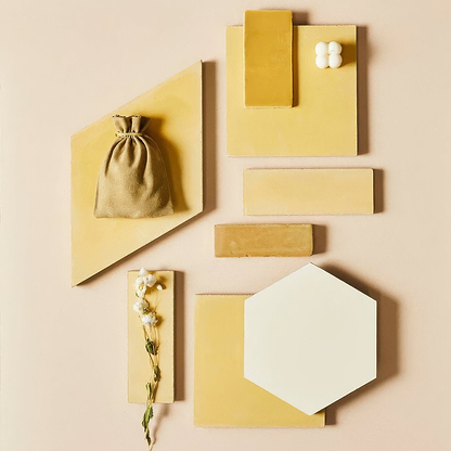 Sweet Yellow Square Tile - Hyperion Tiles