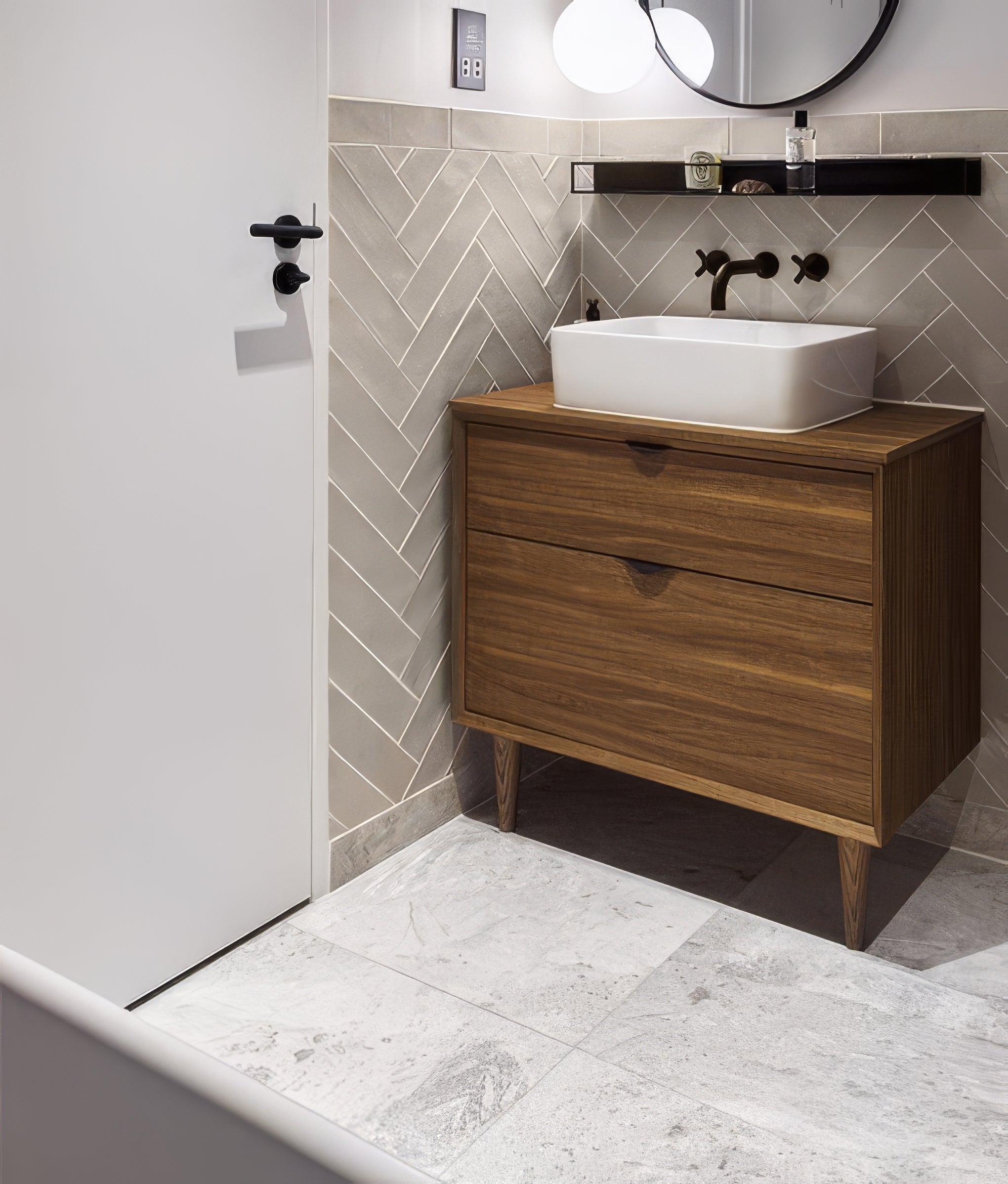 Taj Mahal Marble Honed Finish 45.7 x 45.7cm By Hyperion Tiles