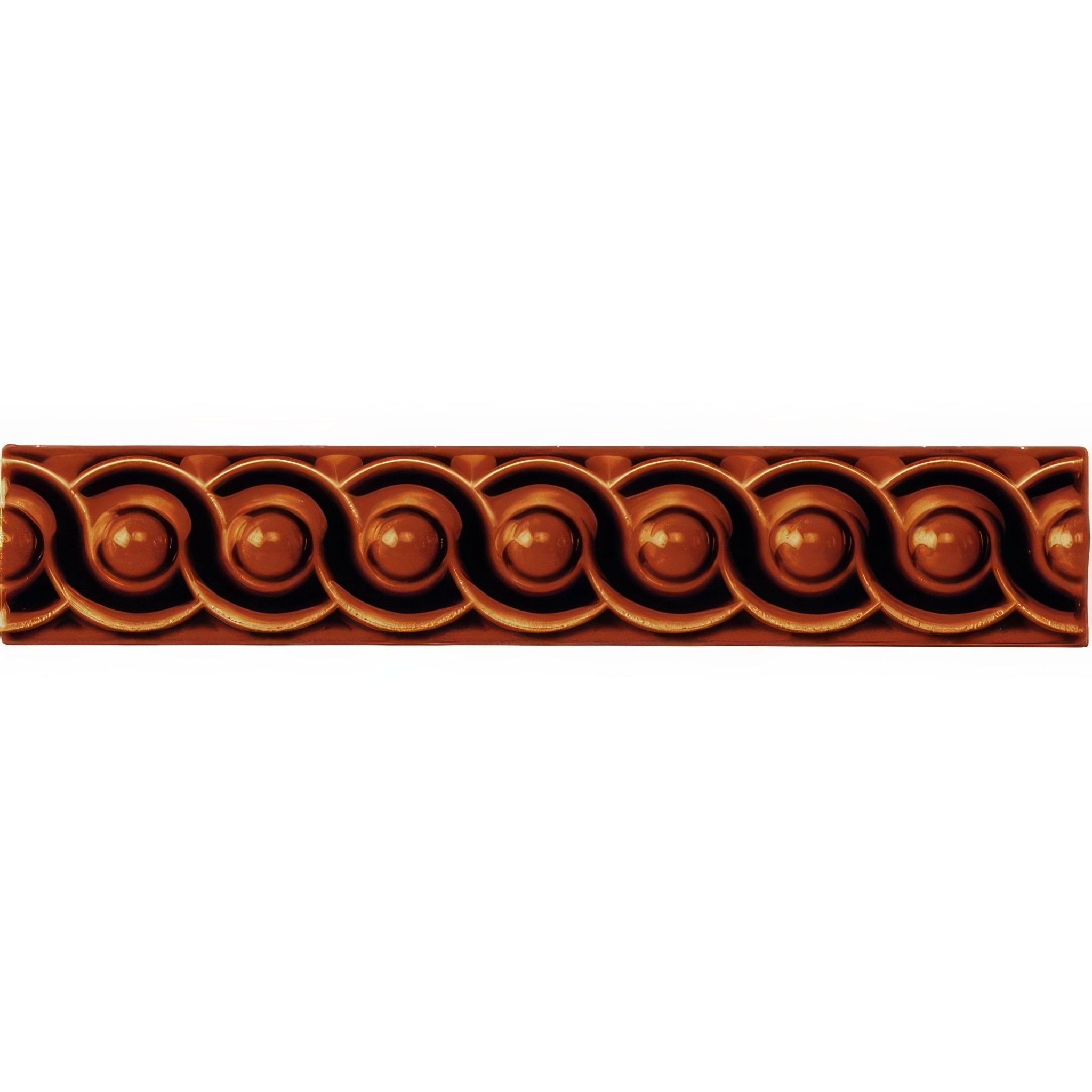 Teapot Brown Scroll Moulding - Hyperion Tiles