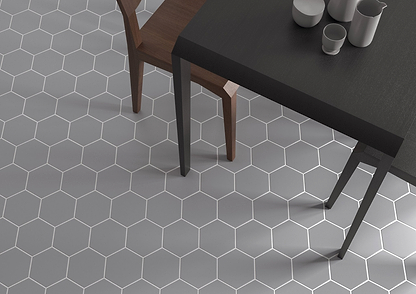 Timeless Hexagon Grey Matt - Hyperion Tiles