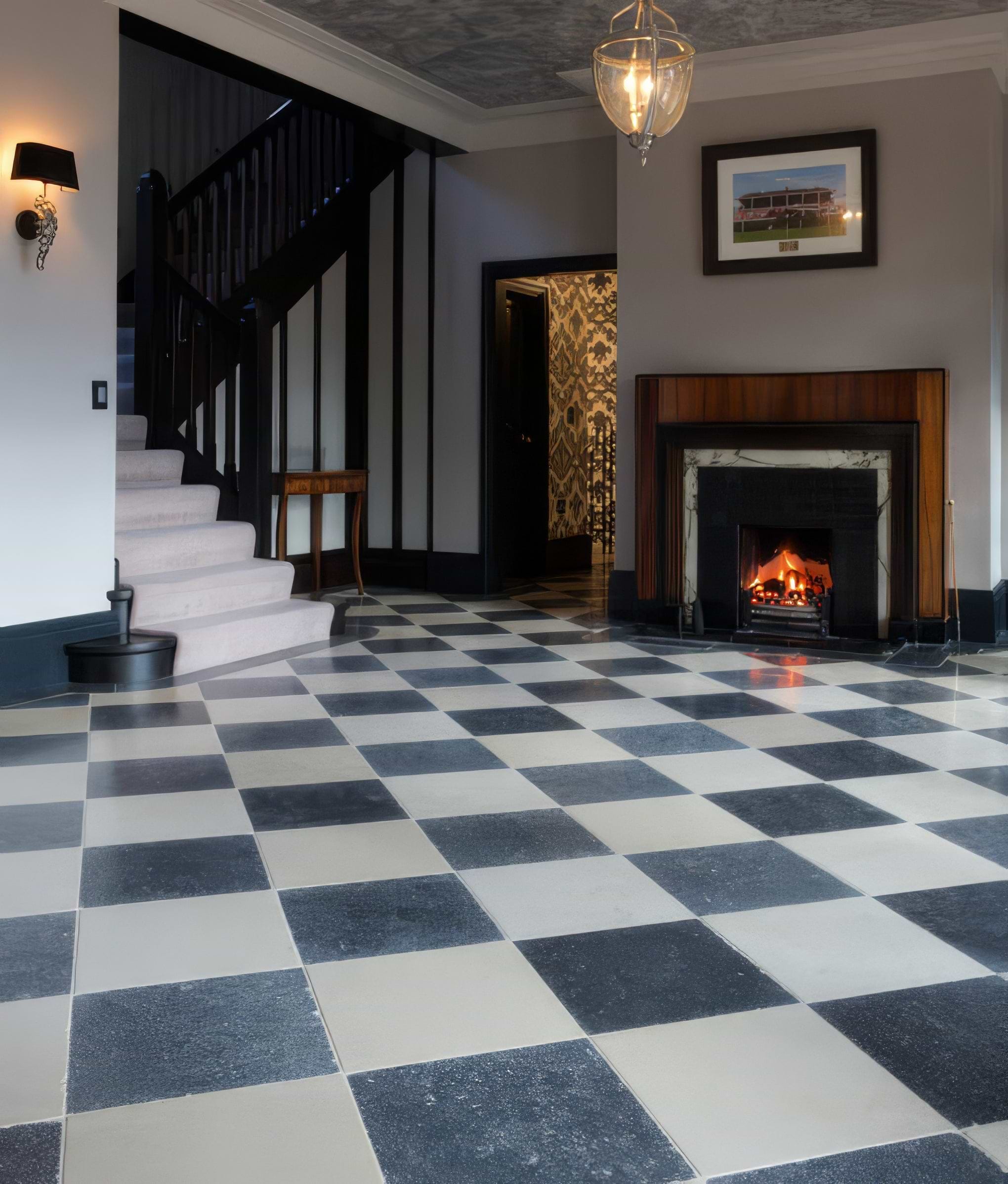 Tora Blue Limestone Tumbled Finish By Hyperion Tiles