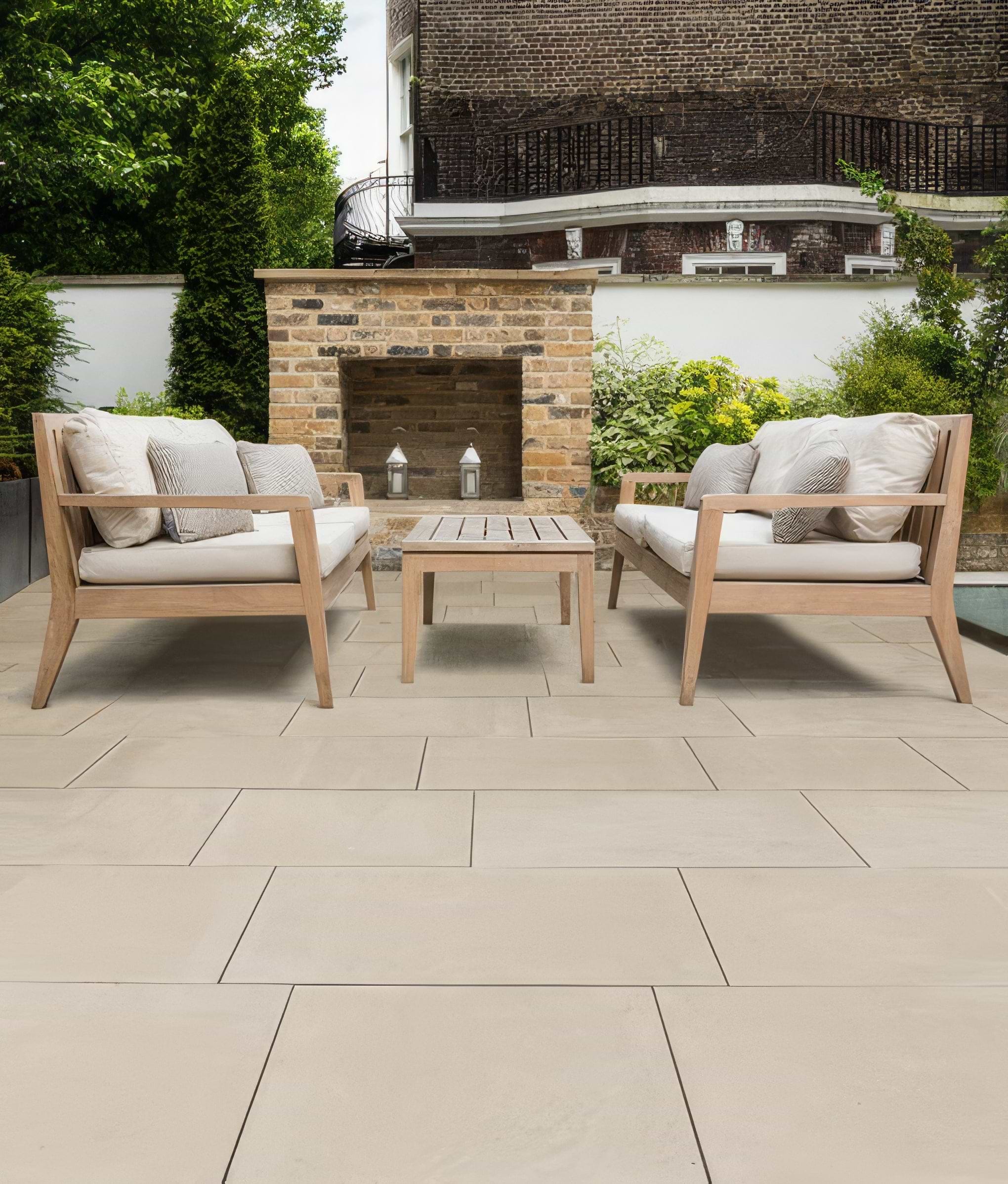 Trafalgar Sandstone Etched Paving By Hyperion Tiles