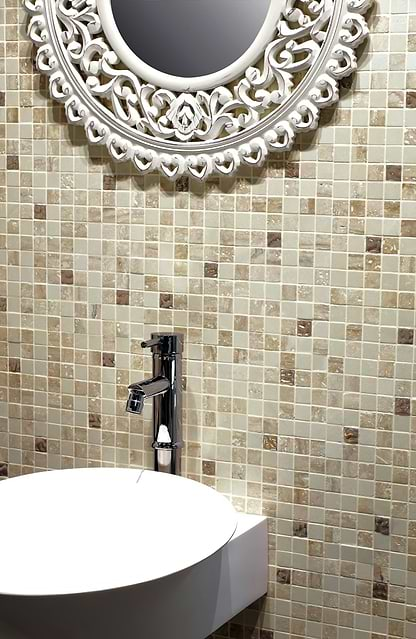 Travertino Bottocino Mosaic - Hyperion Tiles