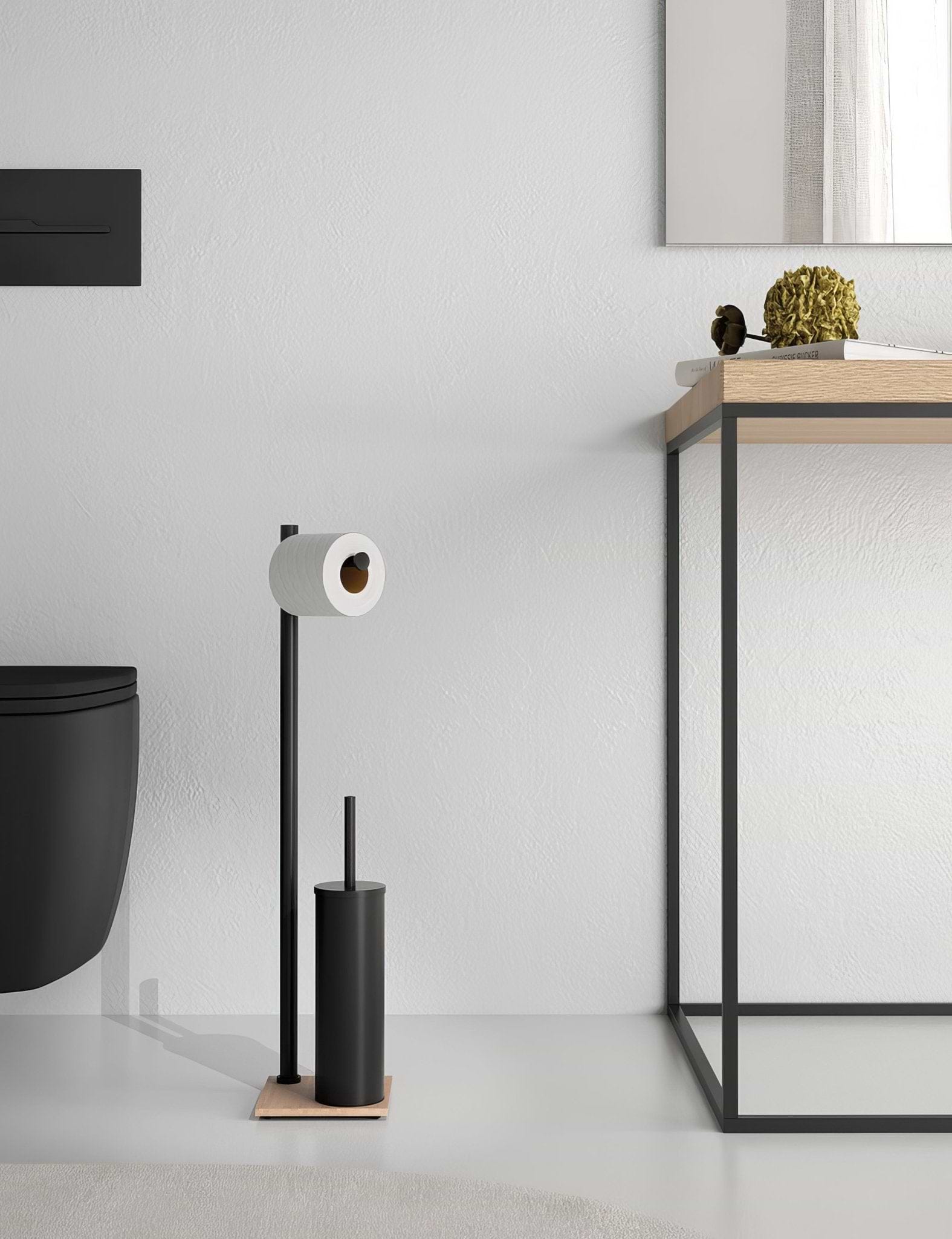 Trilly Bathroom Butler Black Bamboo - Hyperion Tiles
