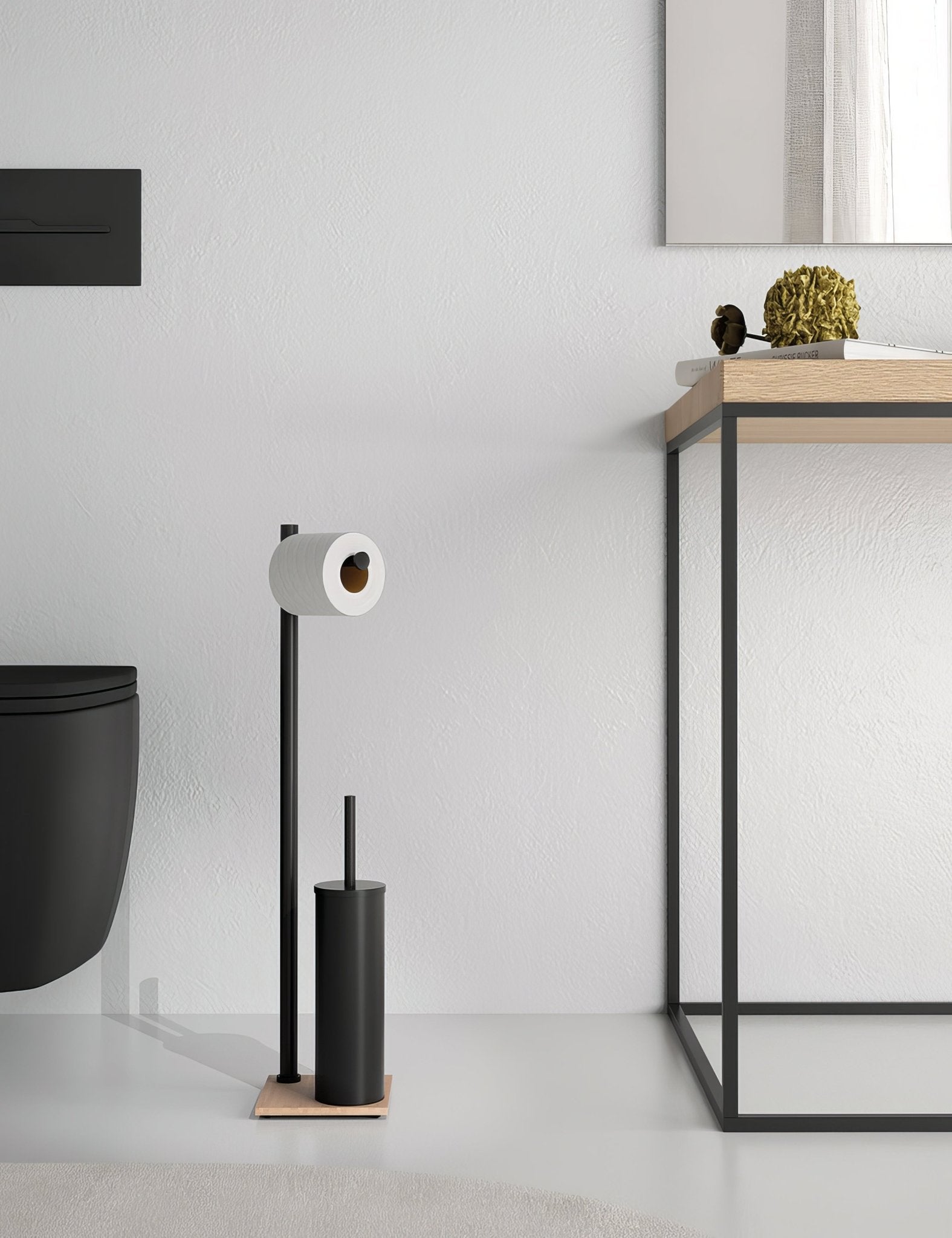 Trilly Bathroom Butler Black Bamboo - Hyperion Tiles