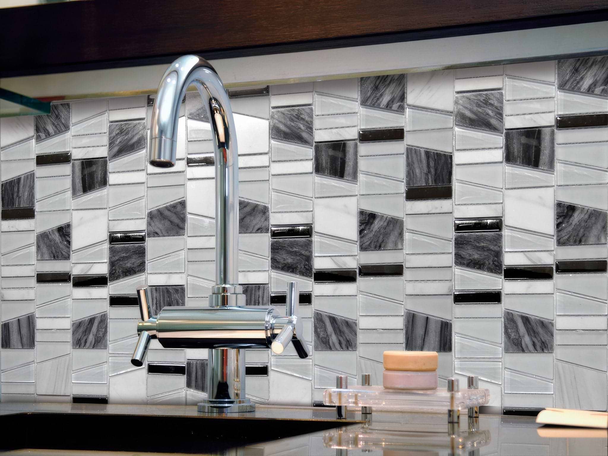 Trip Asi Gris Mosaic - Hyperion Tiles