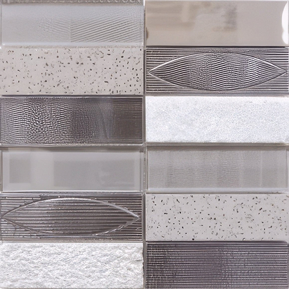 Trip Geo Gris Mosaic - Hyperion Tiles