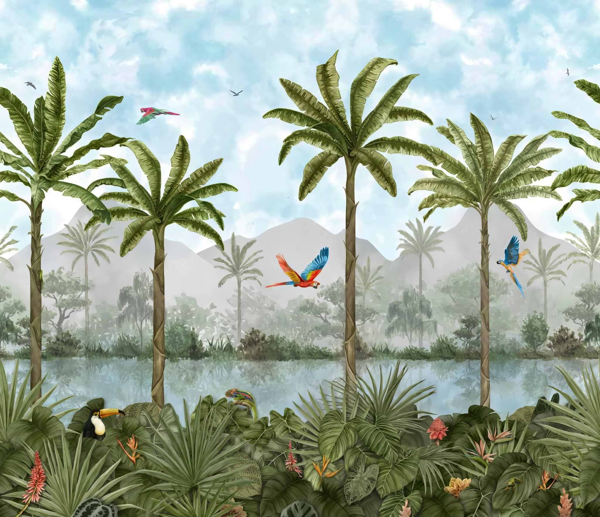 Tropical Oasis Panel B - Hyperion Tiles