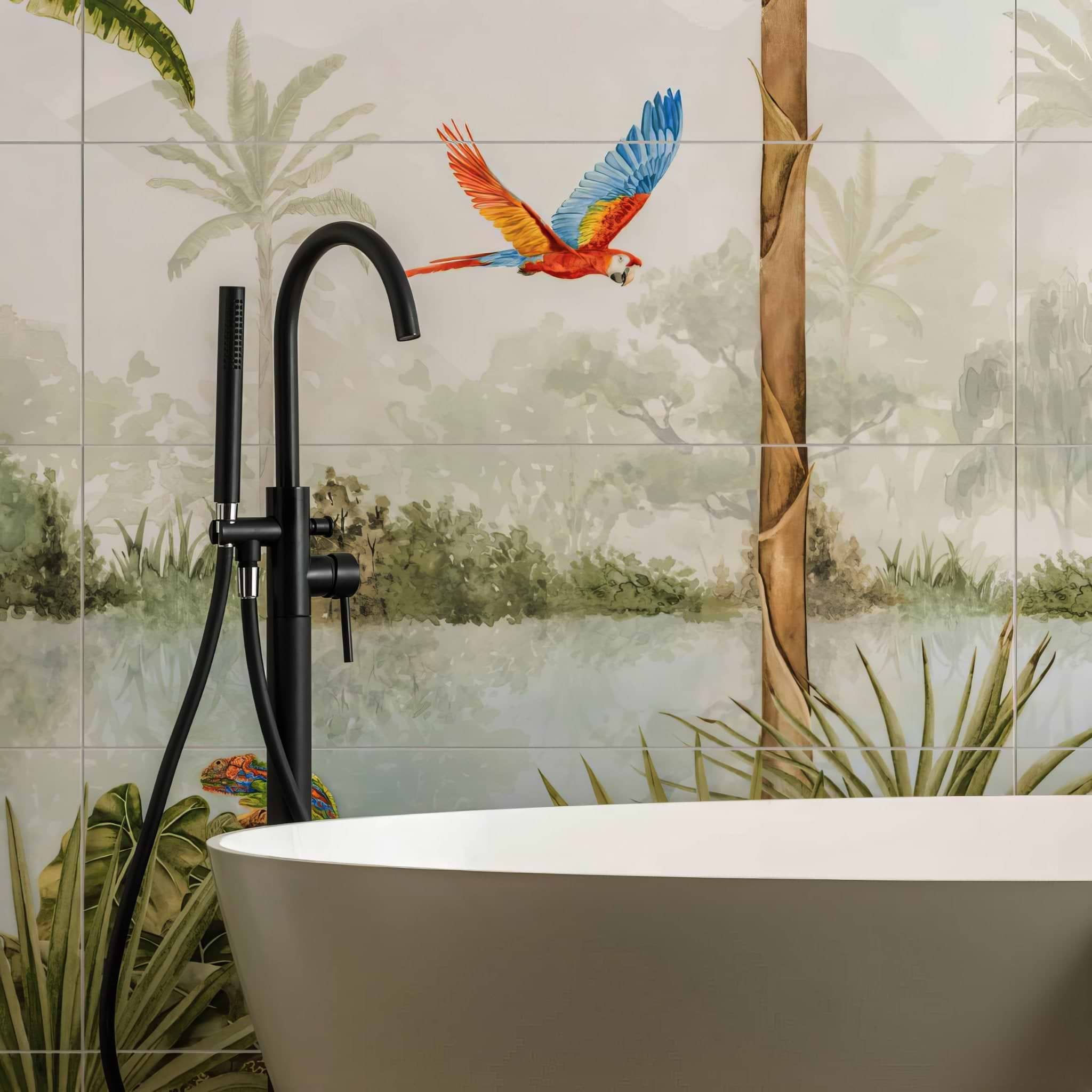 Tropical Oasis Panel B - Hyperion Tiles