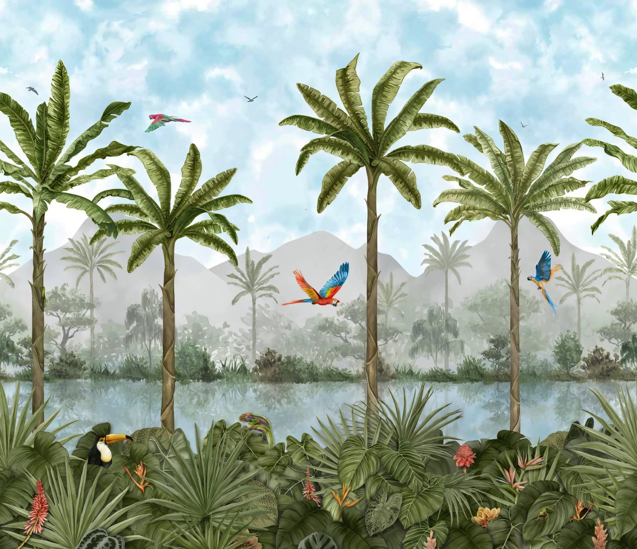 Tropical Oasis Panel C - Hyperion Tiles