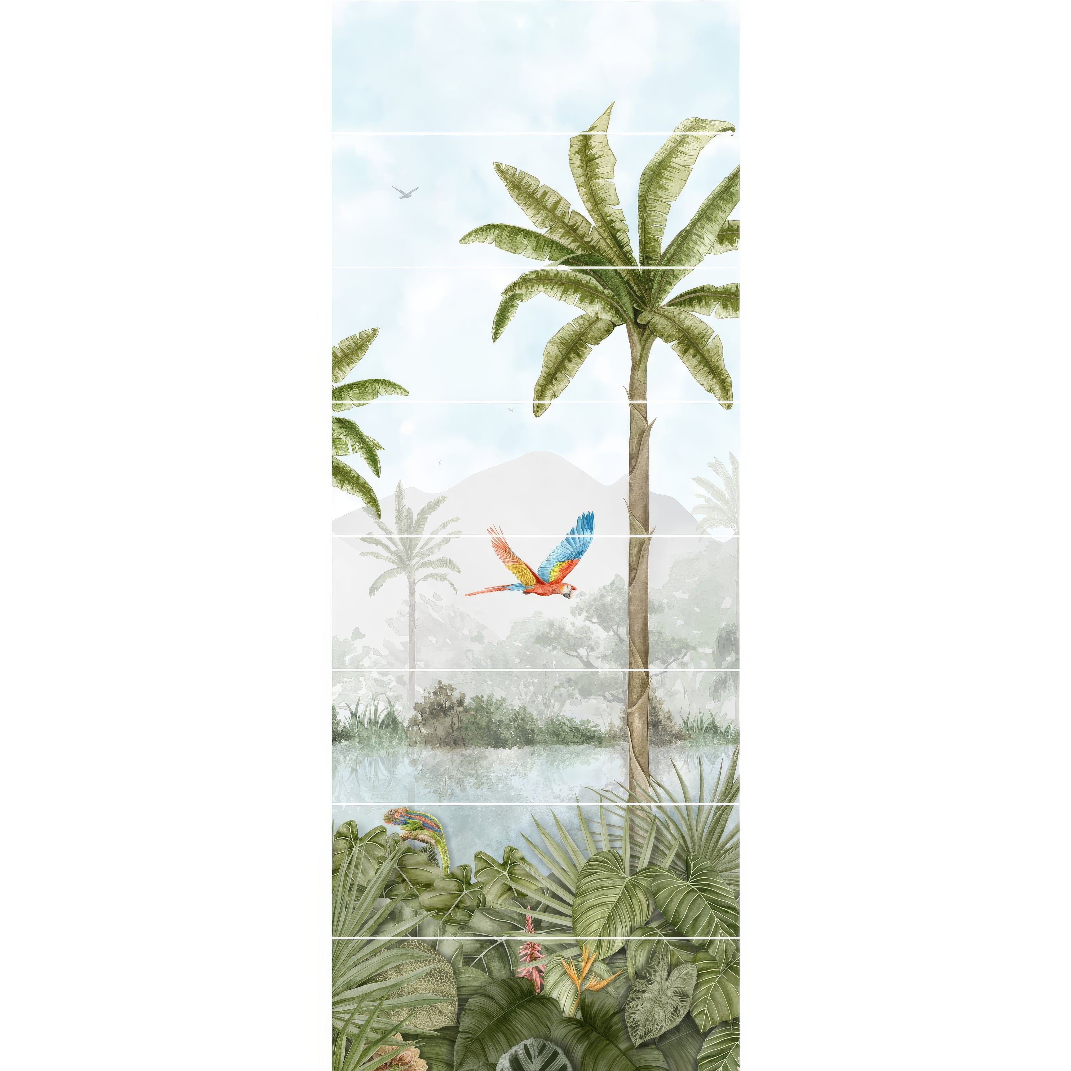 Tropical Oasis Panel B - Original Style - Hyperion Tiles