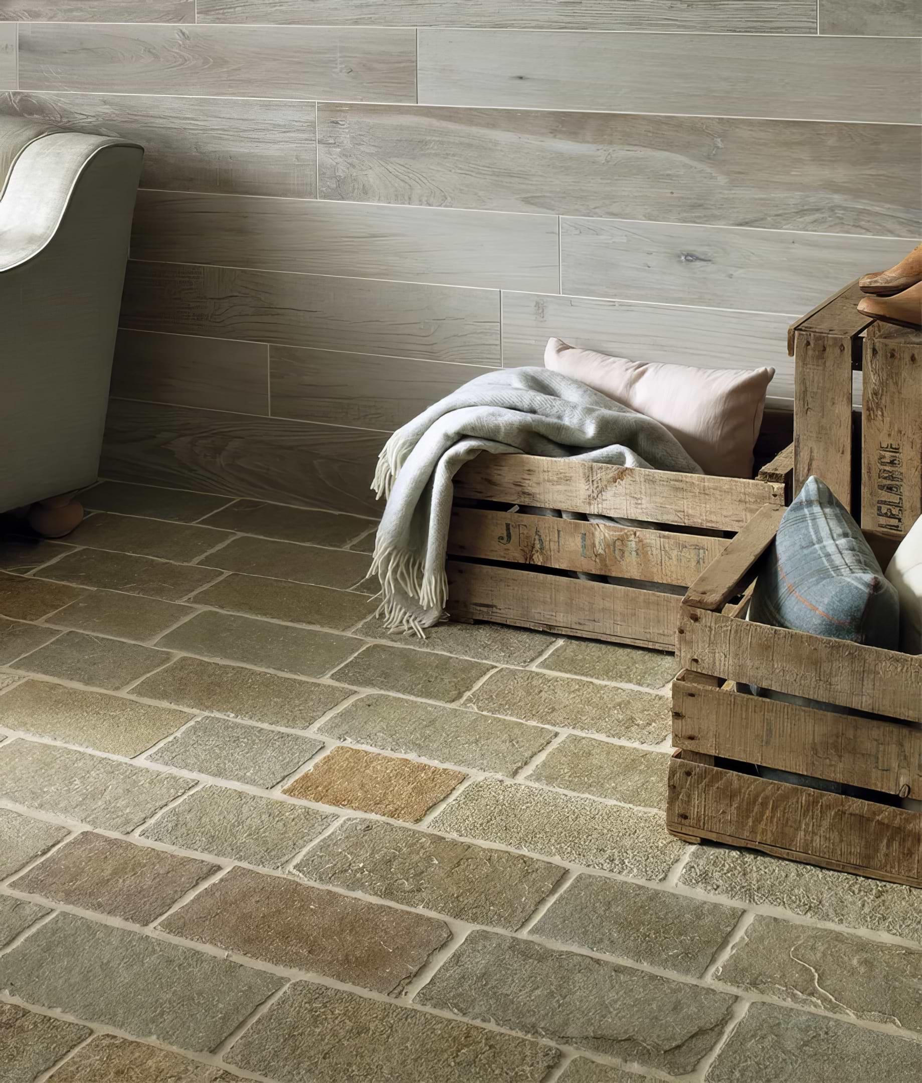 Farley Limestone Cobble Seasoned Finish - Hyperion Tiles
